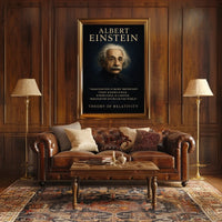 Albert Einstein Inspirational Photorealistic Poster for Creativity