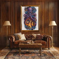 The Enigmatic Kraken Art Print Poster for Home Decor and Wall Art PosterGoat