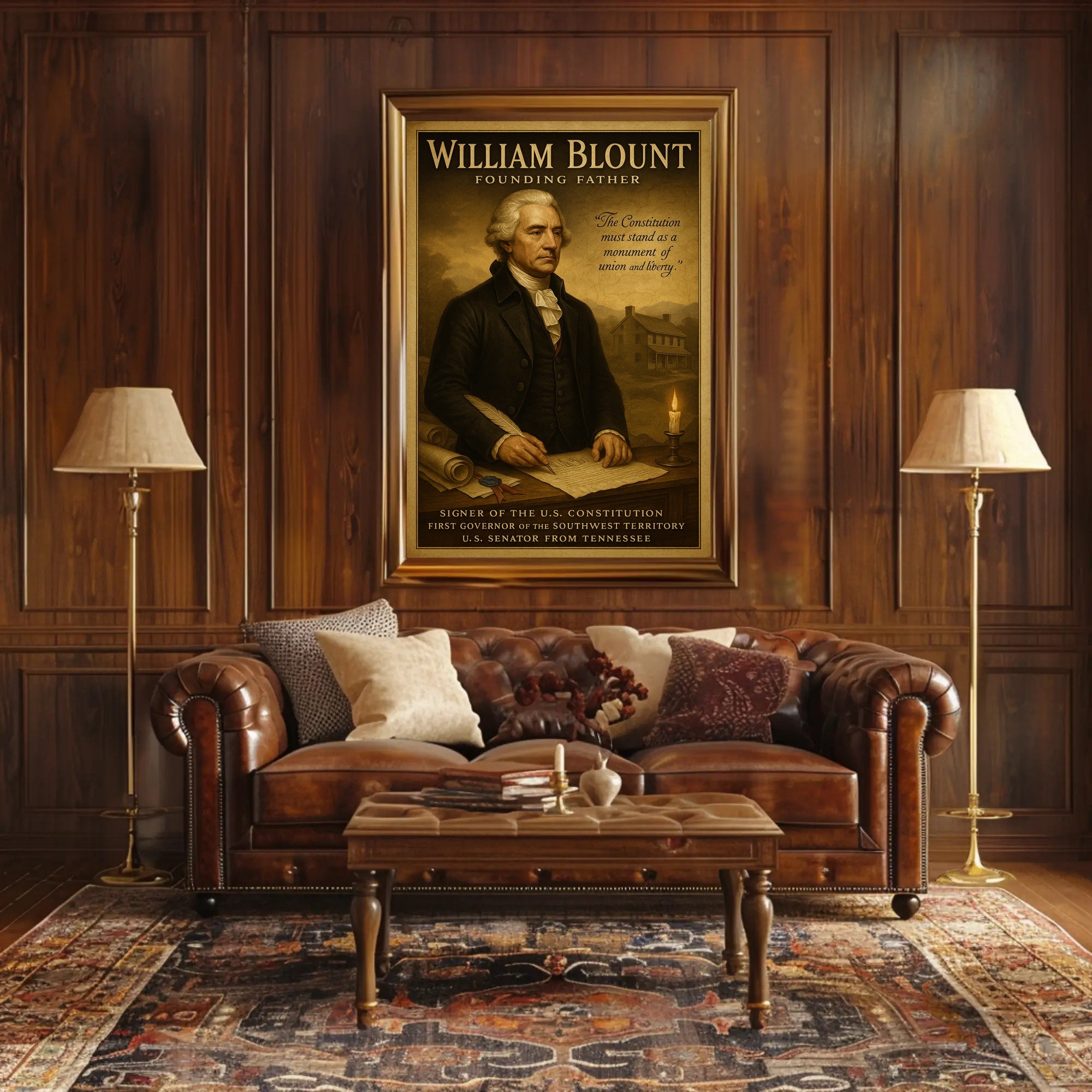 William Blount Vintage Historical or Presidential Poster PosterGoat