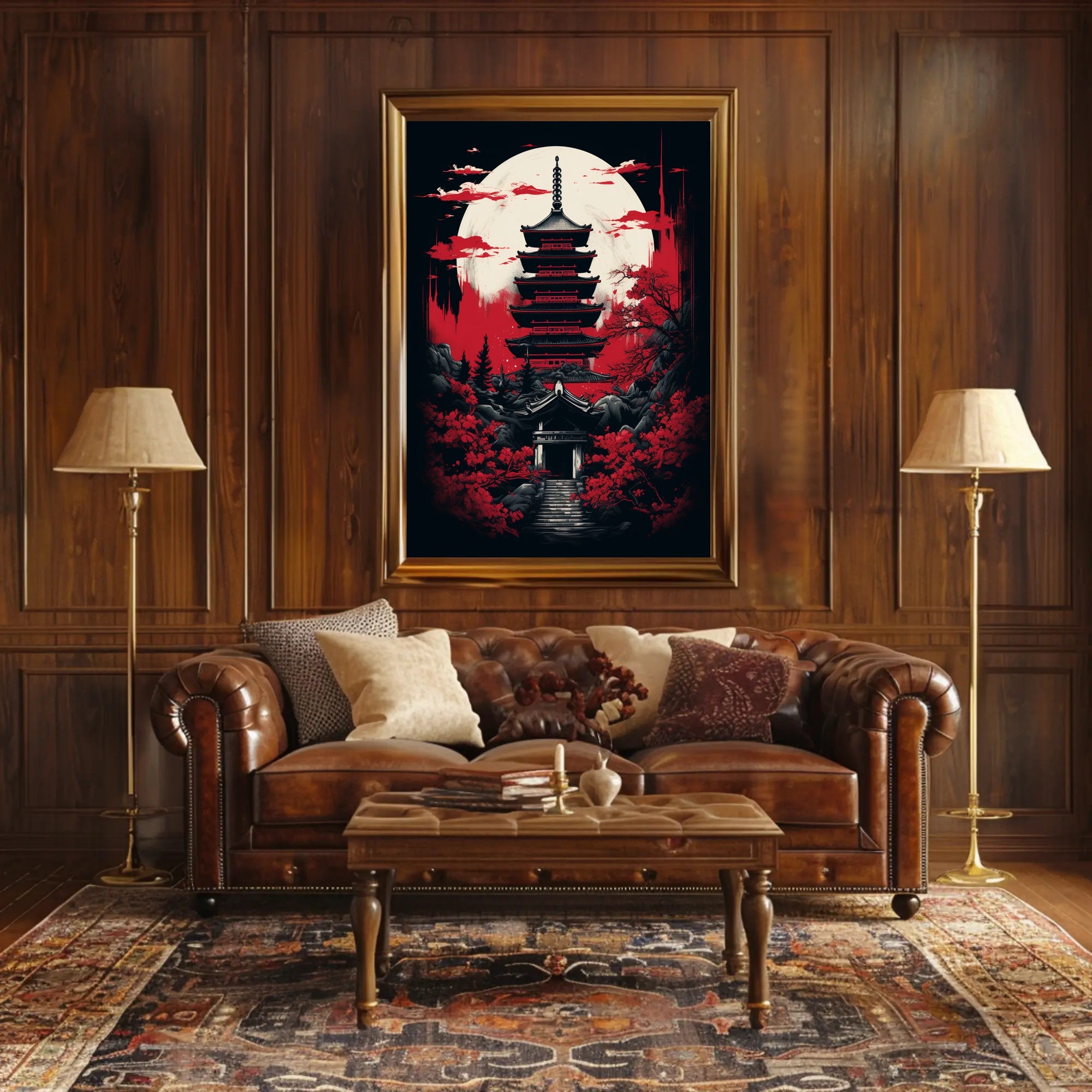 Moonlit Pagoda Poster