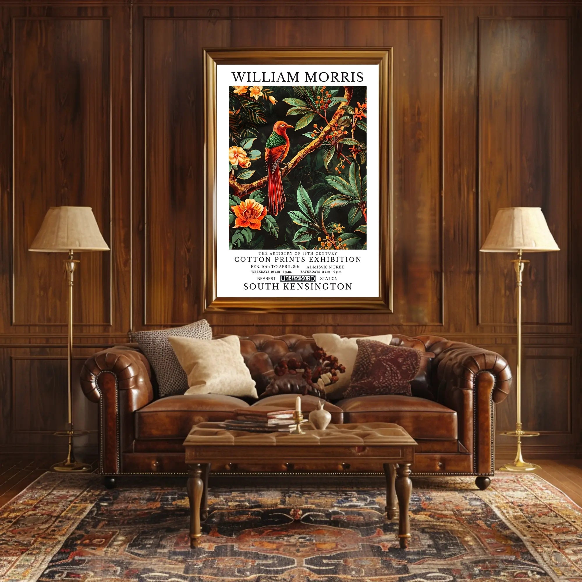 Artistry of 19th Century Cotton Prints Artistic Poster