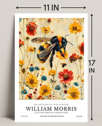 William Morris Vintage Bee Botanical Artistic Poster