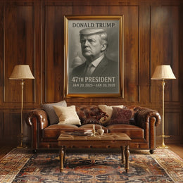 Donald Trump 47th President Poster