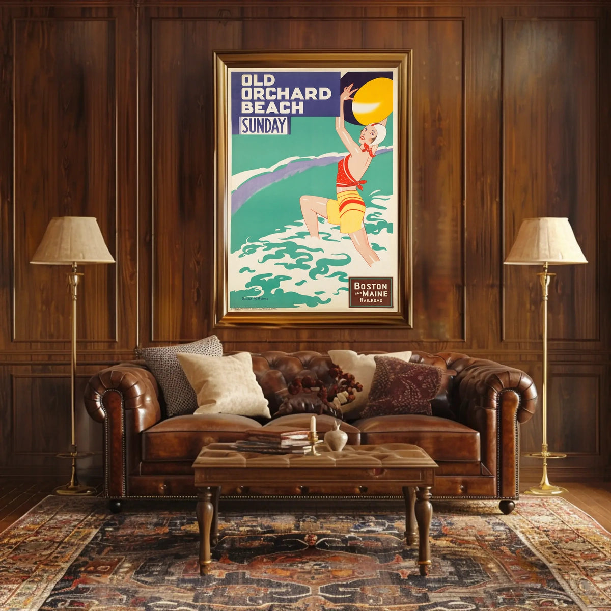 Old Orchard Beach Boston And Maine Poster