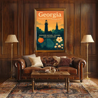 Georgia Where Southern Charm Meets Poster