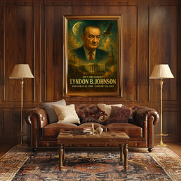 Lyndon Johnson Presidency Neoclassical Realism Poster