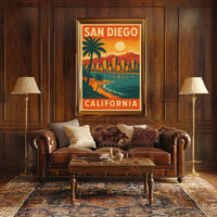 San Diego Travel Poster