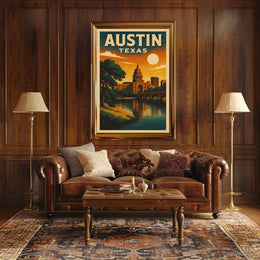 Austin, Texas A Scenic View Poster