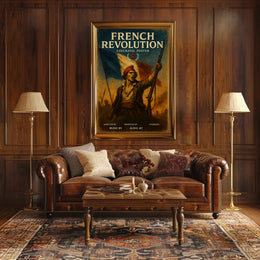 French Revolution Heroic Vintage Art Political or Propaganda Poster