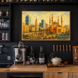 Beirut Cityscape Wanderlust Photography Poster