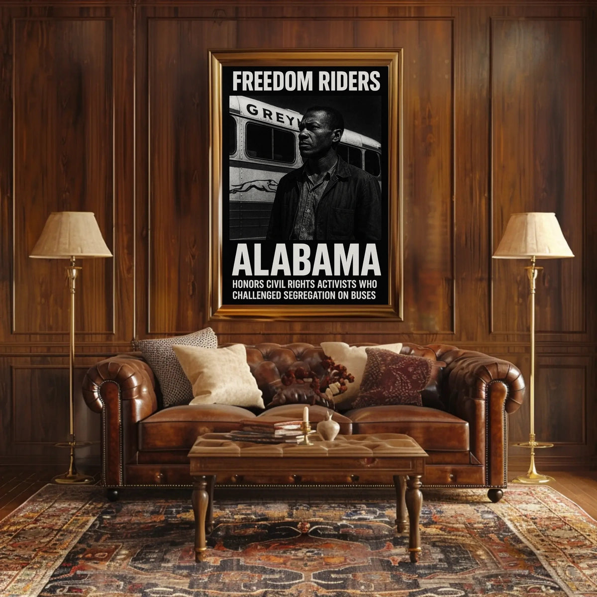 Freedom Riders Honoring Civil Rights Poster