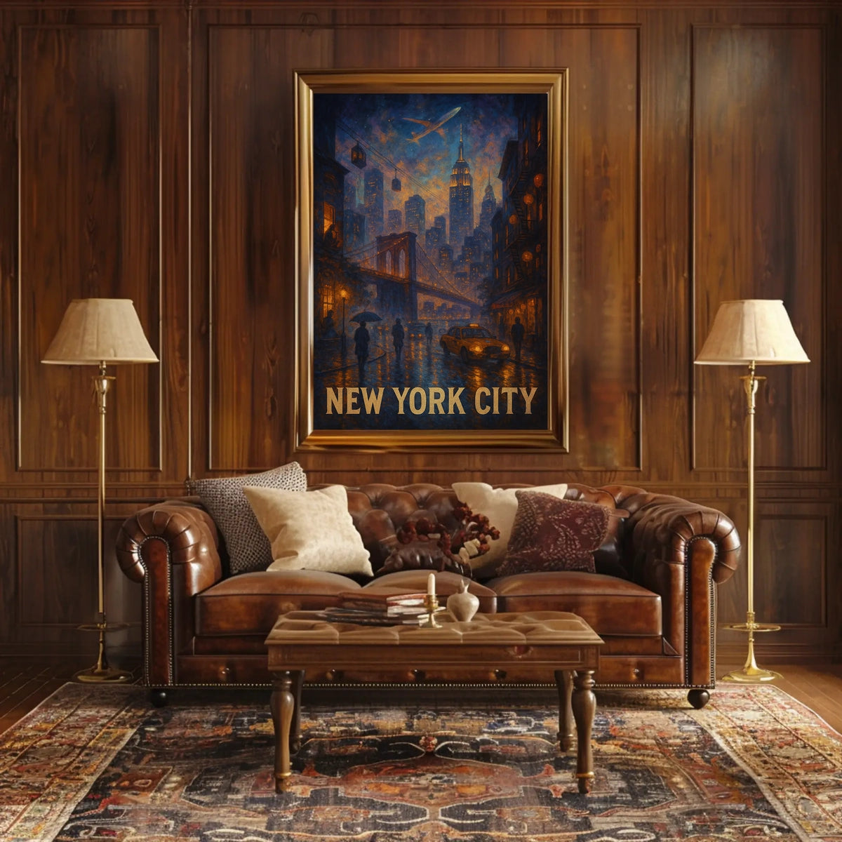 New York City Nightscape Poster