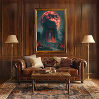 Mystical Moonlit Archway Fantasy or Mythology Poster PosterGoat