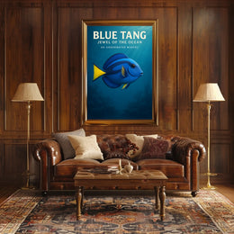 Blue Tang Jewel Of The Ocean Poster