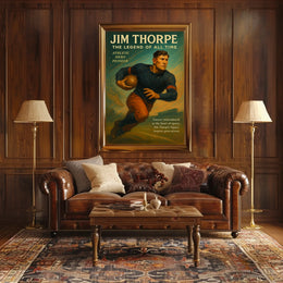 Jim Thorpe Legendary Sports Hero Poster
