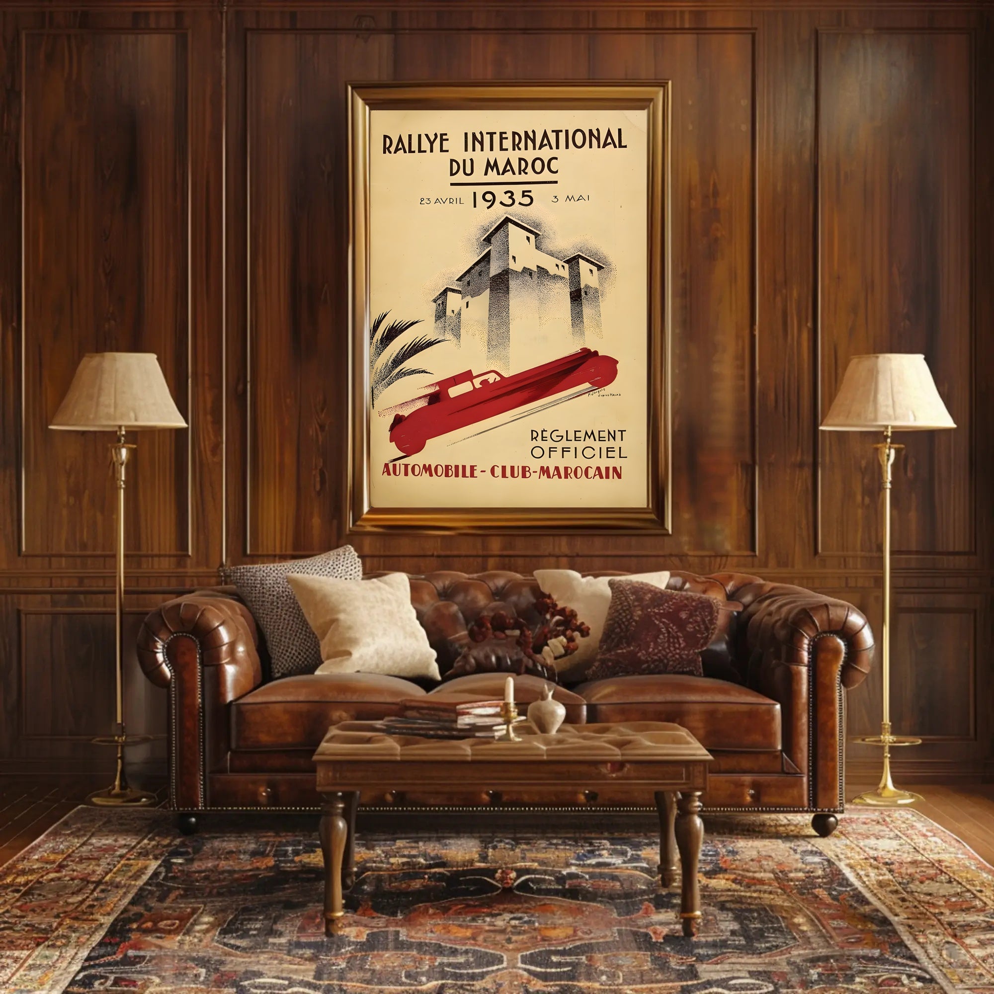 Rallye International du Maroc 1935 Poster