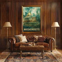 Massachusetts State House Poster