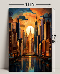 Urban Sunrise Poster PosterGoat