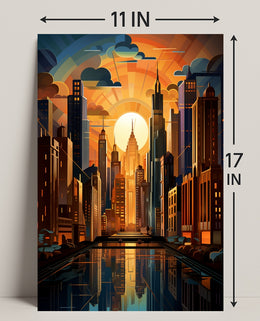 Urban Sunrise Poster PosterGoat