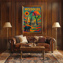 Missouri A Vibrant Tribute Poster