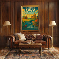 Discover Iowa Poster