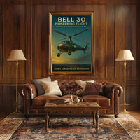 Bell 30 Pioneering Flight Poster