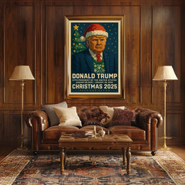 Pixelated Festive Style Art: Pop Culture Poster