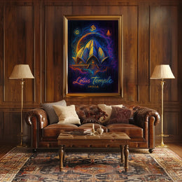 Lotus Temple India Poster