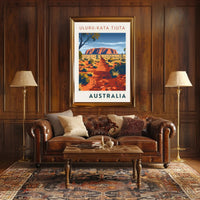 Uluru Outback Adventure Artwork National Park Poster
