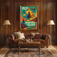 Fly to Norfolk Island Poster