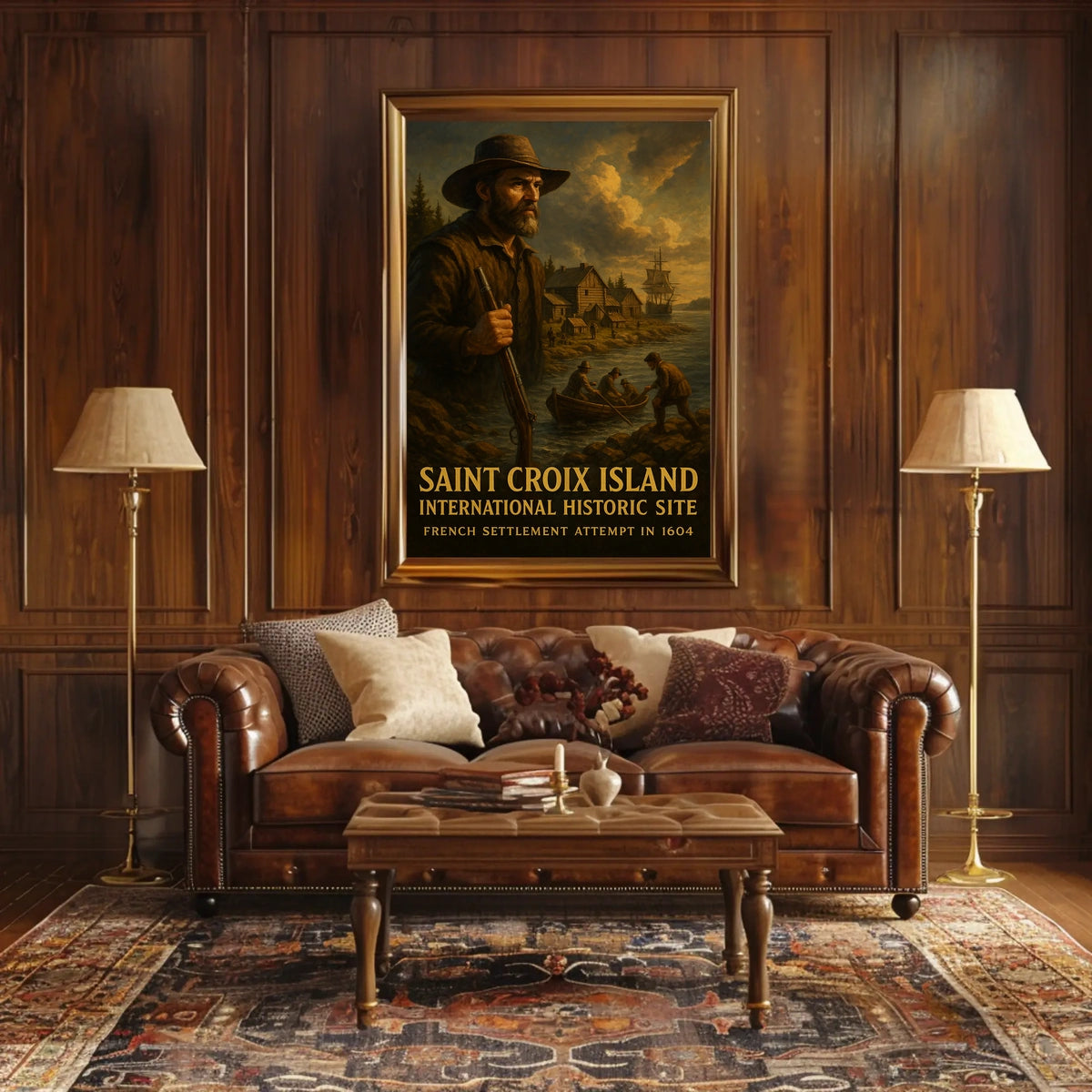 Saint Croix Island French Settlement Poster