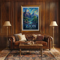 Zion National Park Poster