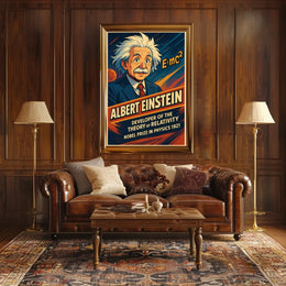 Albert Einstein Theory Of Relativity Poster