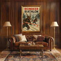 Reindeer Biathlon Poster