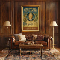 Jimmy Carter Presidency Overview Poster Wall Art Print PosterGoat