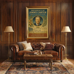 Jimmy Carter Presidency Overview Poster Wall Art Print PosterGoat