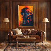 Vibrant Abstract Portrait Abstract Poster