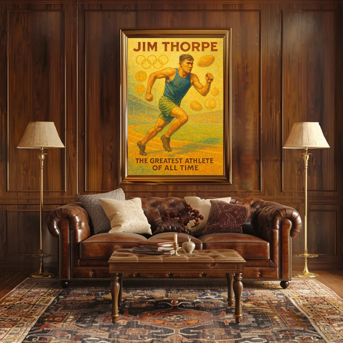 Jim Thorpe Legendary Athlete Poster