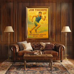 Jim Thorpe Legendary Athlete Poster