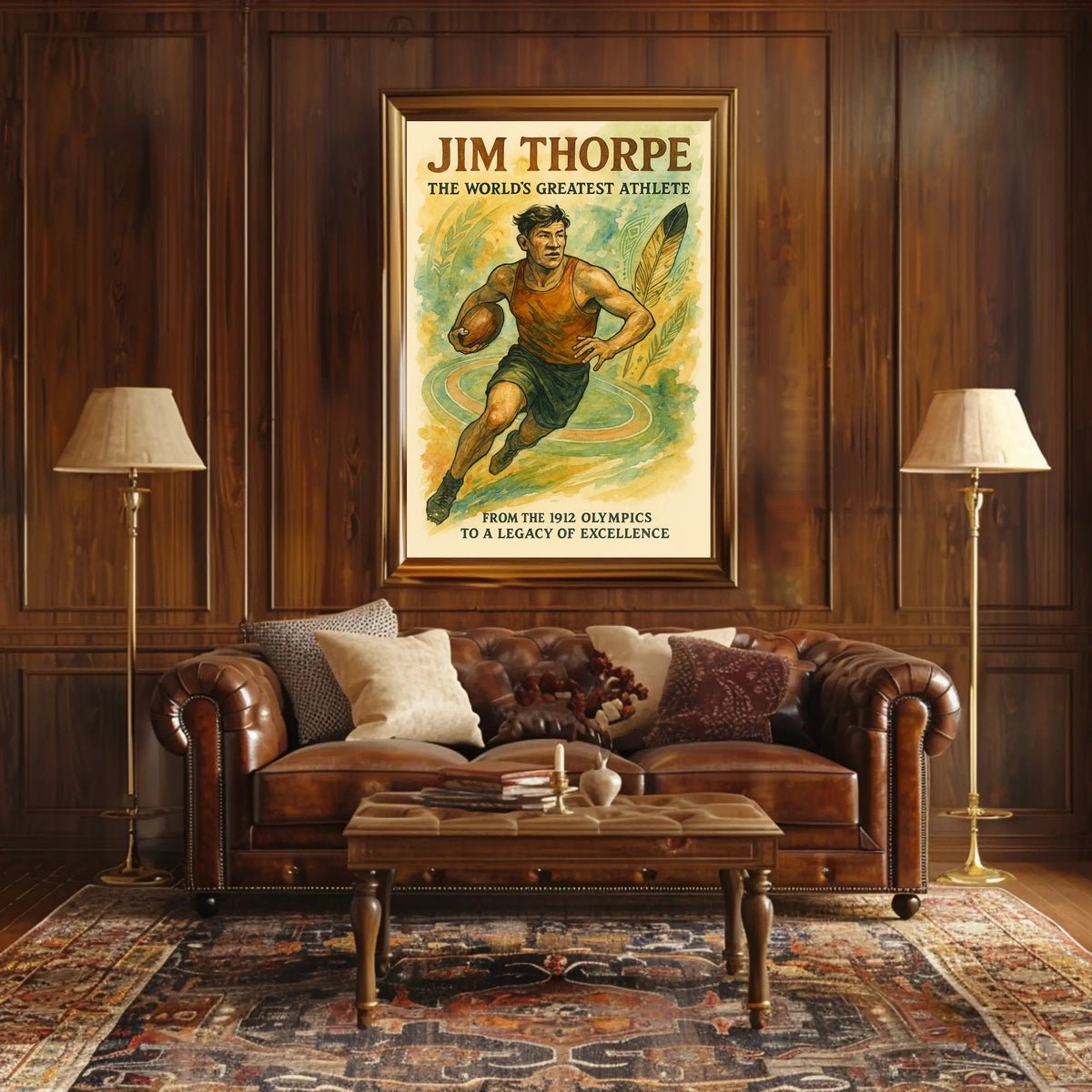 Jim Thorpe Icon of Athletic Excellence Jim Thorpe Poster