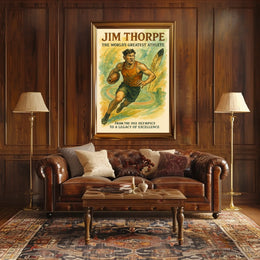 Jim Thorpe Icon of Athletic Excellence Jim Thorpe Poster
