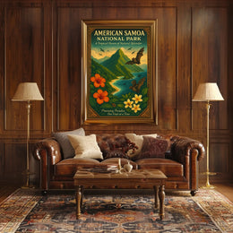 American Samoa Tropical Escape National Park Poster