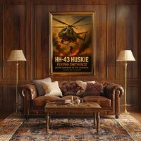 HH-43 Huskie in Action Military Recruitment Poster