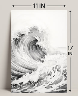 The Power Of Waves Poster