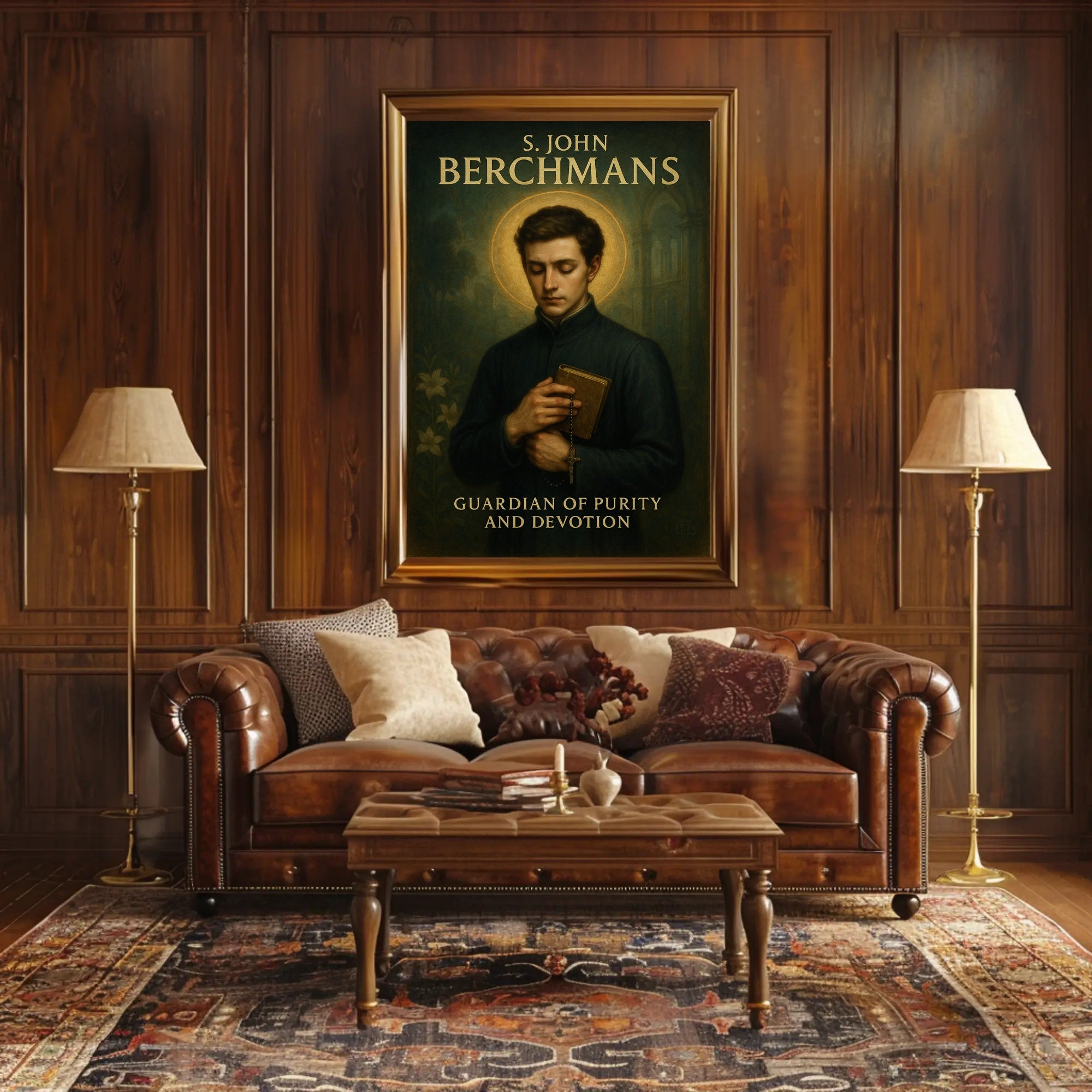 S. John Berchmans Guardian of Purity and Devotion Poster PosterGoat