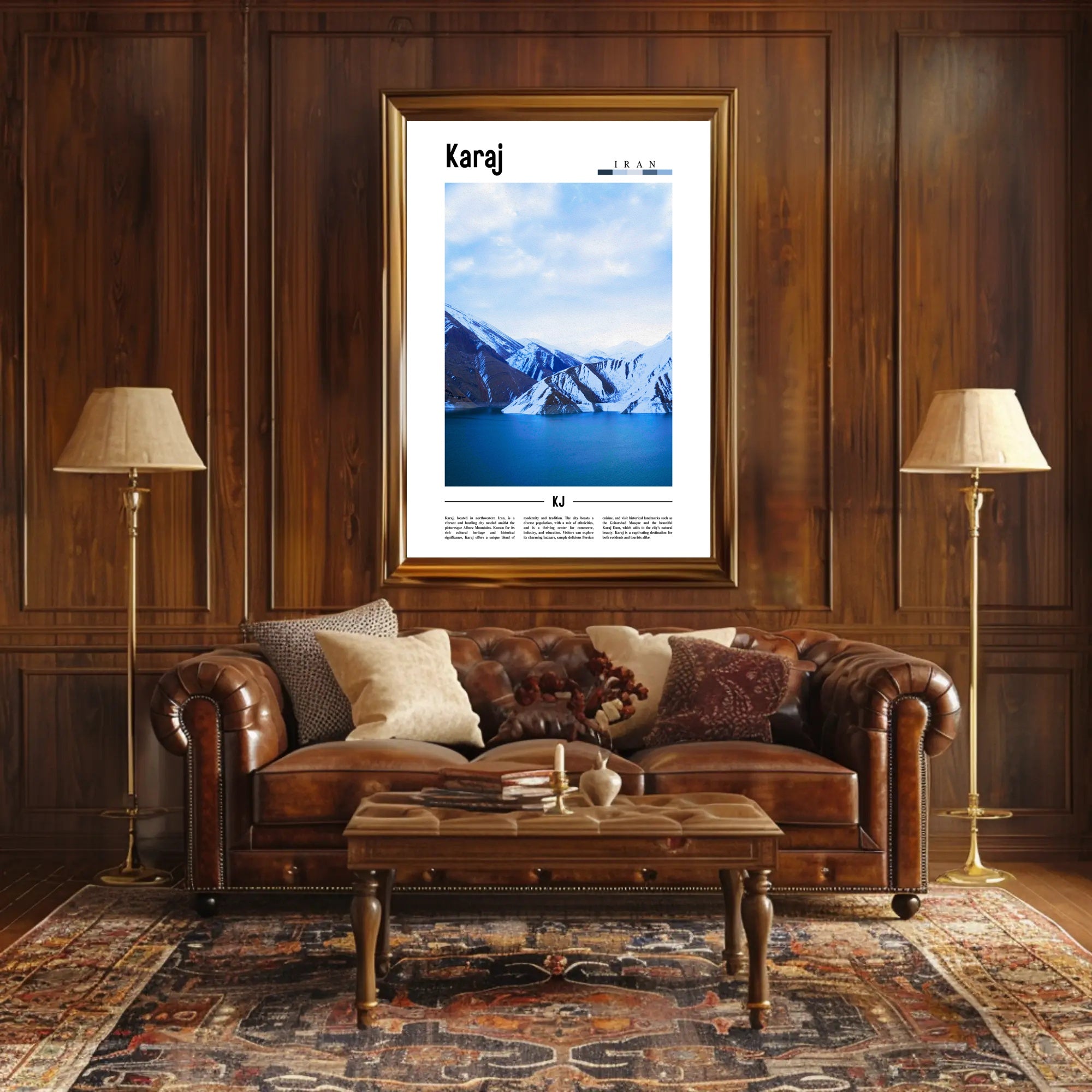 Karaj Scenic Beauty Poster - Urban or Cityscape Poster PosterGoat