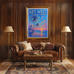 Key West, Florida Sunset Poster
