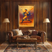 Babe Ruth Vintage Baseball Sports Poster