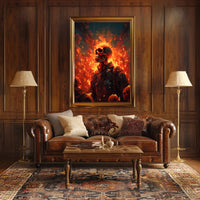 Inferno Of Skulls Poster