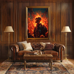 Inferno Of Skulls Poster